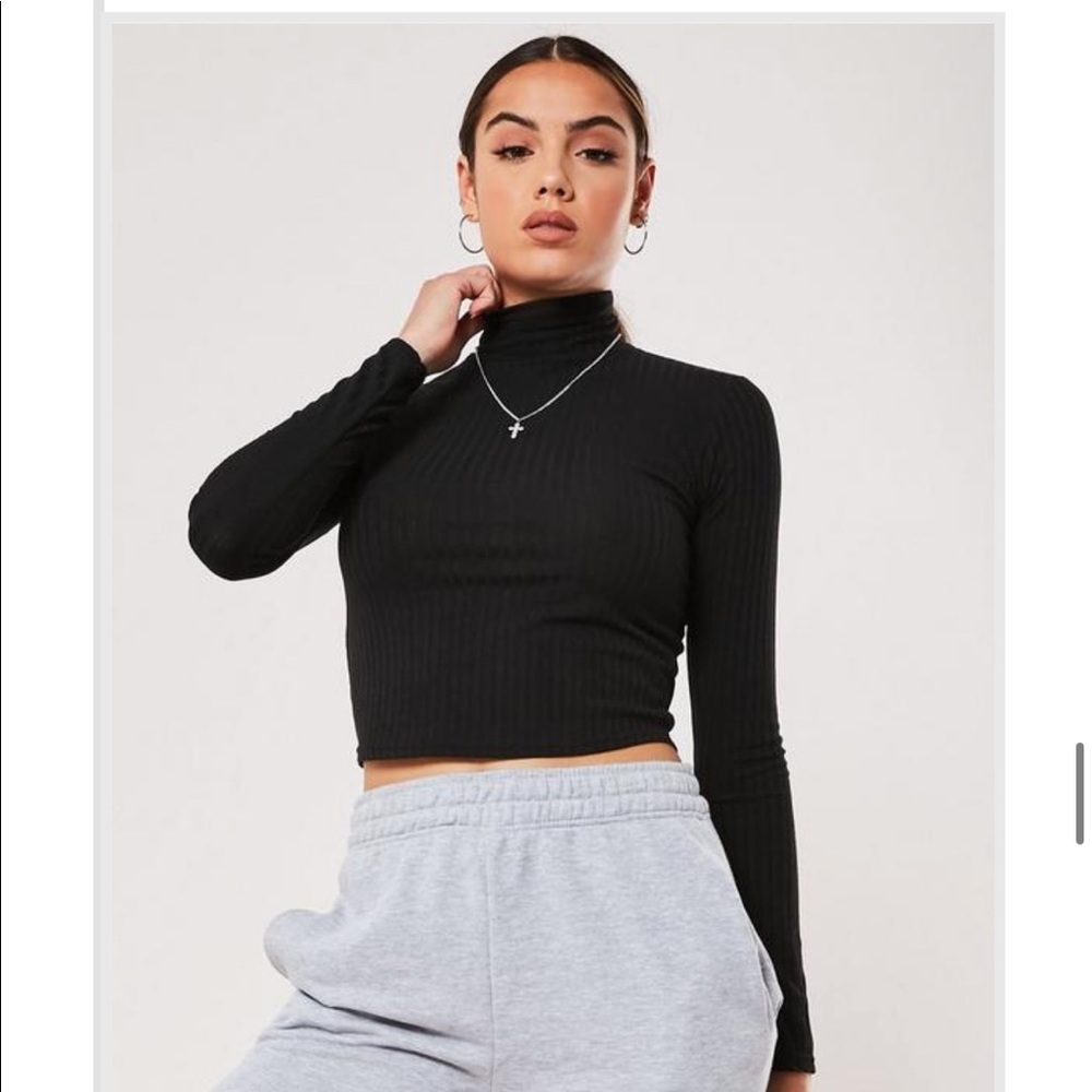 Missguided Long Sleeved Turtleneck Shirt